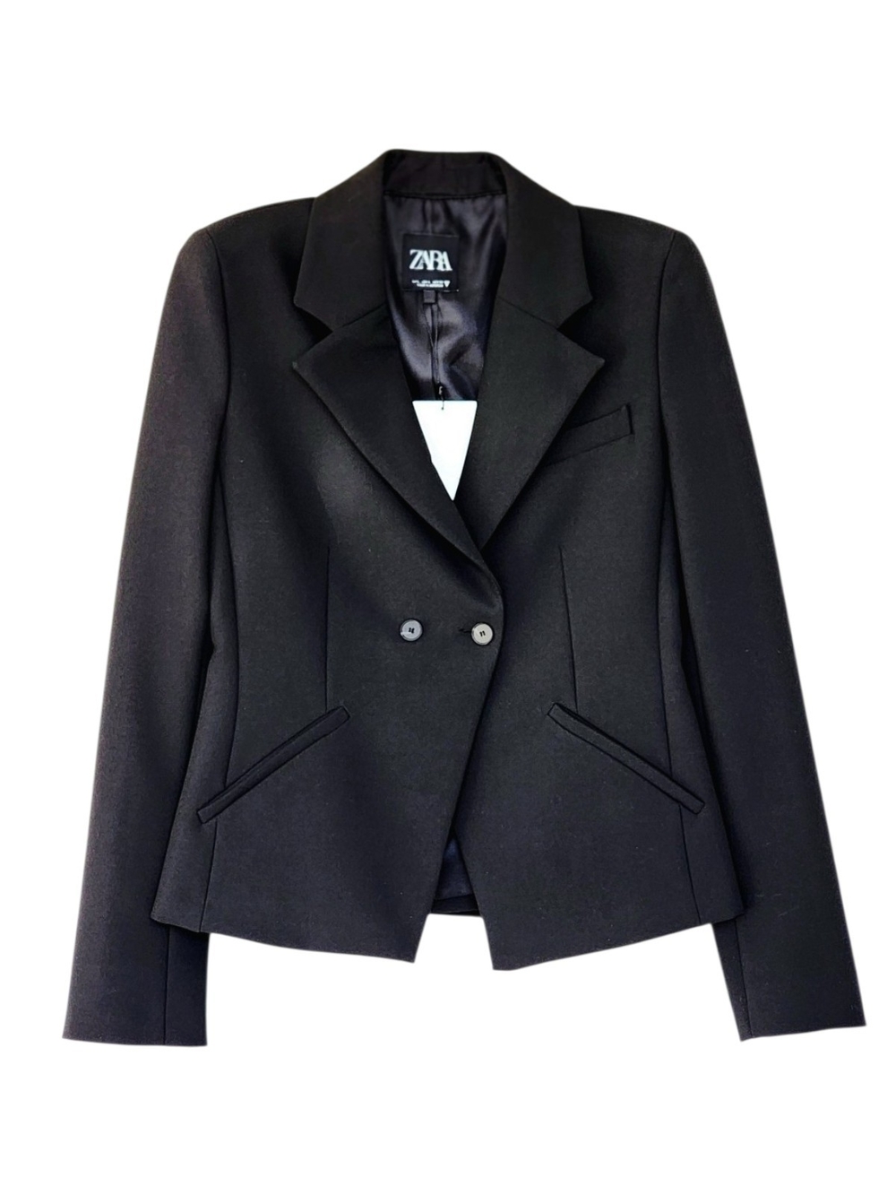 ZARA Black Structured Blazer Jacket L